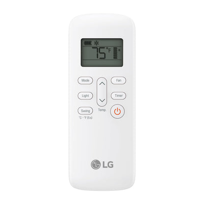 LG 7,000 BTU Portable Air Conditioner, 115V, Cools 300 Sq.Ft. (12' x 25' Room Size), Portable Air Conditioner for Home with Quiet Operation, LCD Remote Control, and Window Installation Kit, White