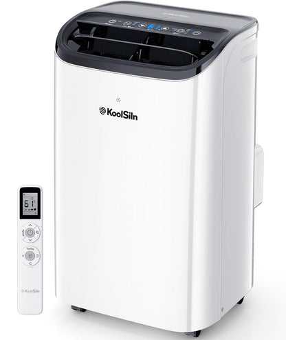 12,000 BTU Portable Air Conditioner Cools Up to 550 Sq.Ft, Auto-Evaporation Low Noise Portable AC Unit with Remote Control Fits for Large Room, Office, Garage,White